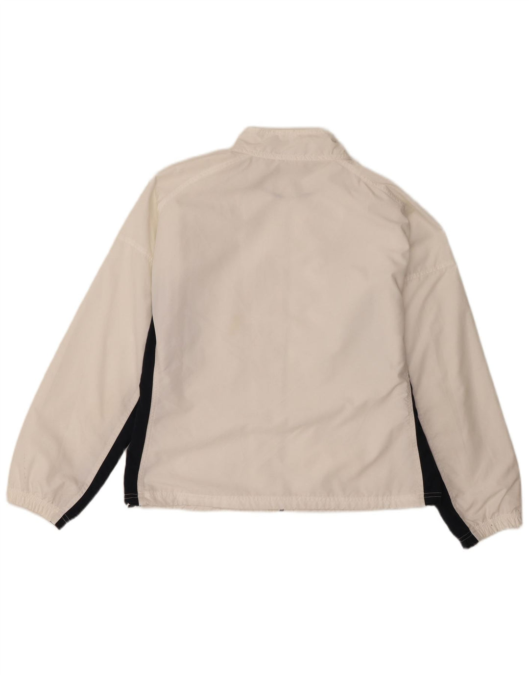 Reebok træningsdragt topjakke til kvinder UK 14 Large White Colourblock Polyester