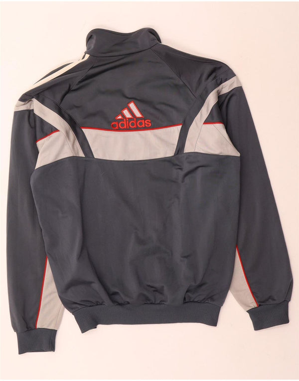 Adidas Herre grafisk træningsdragt Topjakke UK 38/40 Medium Grey Colourblock