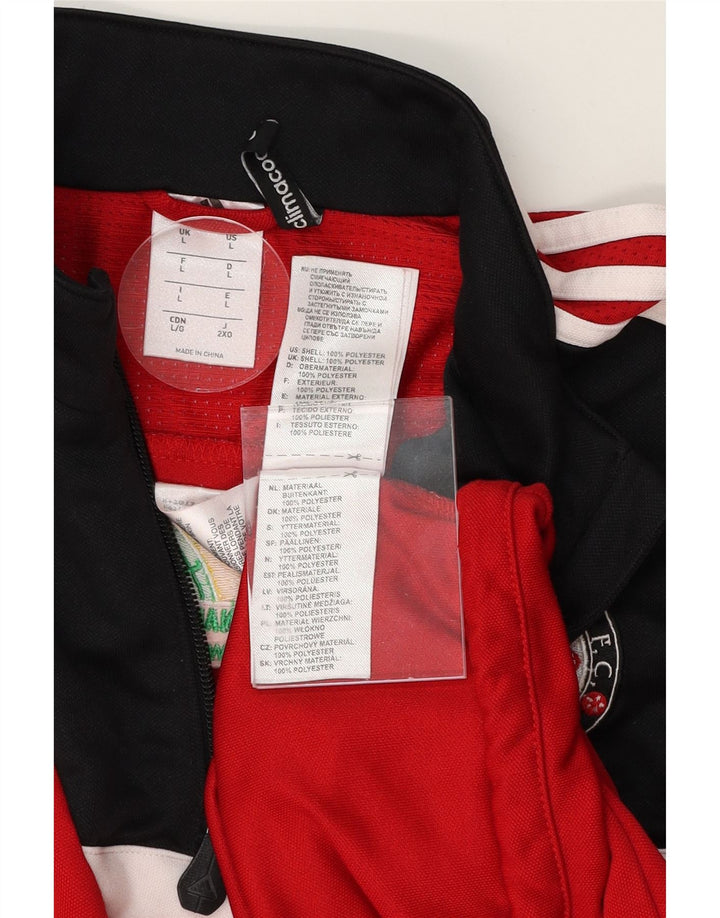 ADIDAS Mens Cappry Rovers F.C. Pullover Tracksuit Top Large Red Vintage Adidas and Second-Hand Adidas from Messina Hembry 
