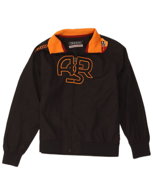 Kappa Boys As Roma Graphic Bomber Jacket 11-12 år Sort Colourblock