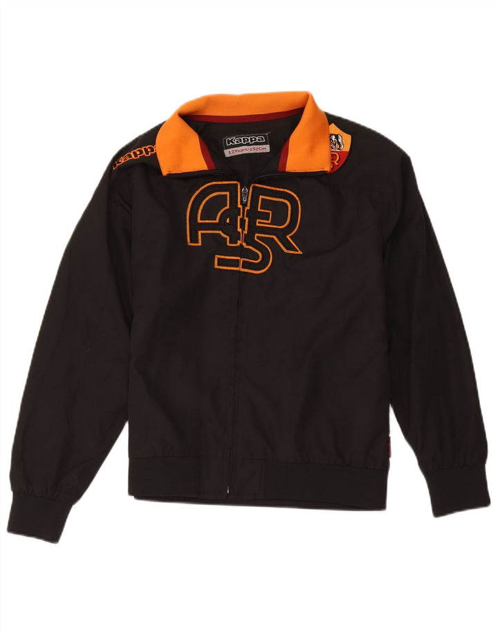 Kappa Boys As Roma Graphic Bomber Jacket 11-12 år Sort Colourblock
