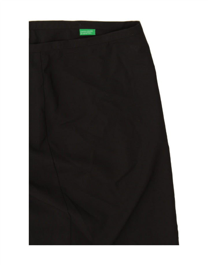 BENETTON Womens Straight Skirt IT 46 Large W36 Black Polyester Vintage Benetton and Second-Hand Benetton from Messina Hembry 