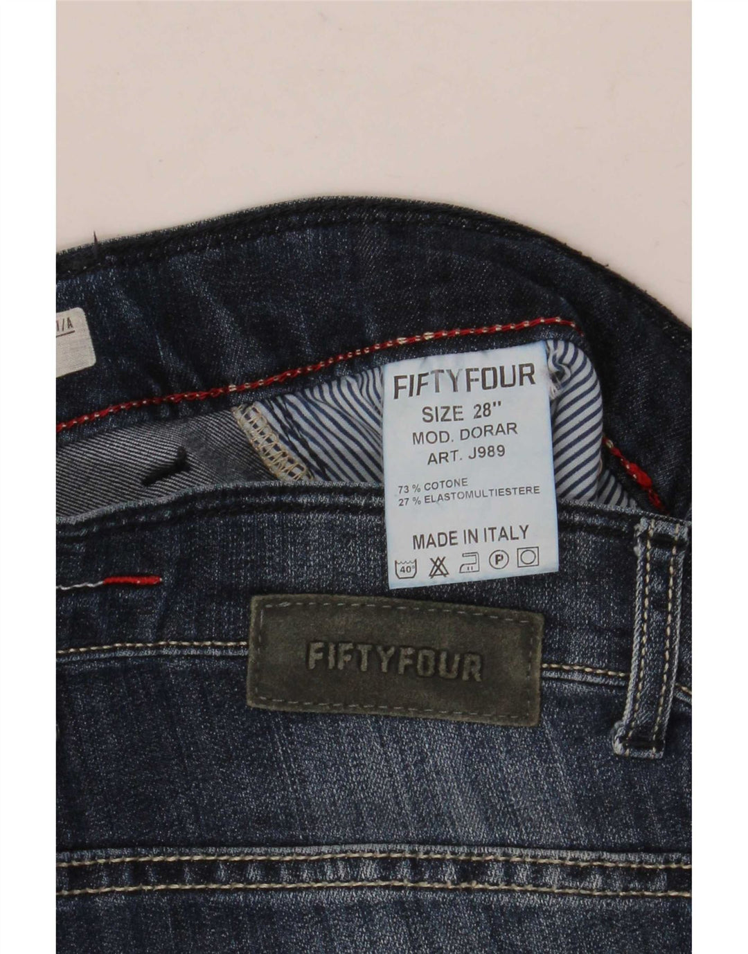 Fifty Four Dame Dorar Slim Jeans W28 L34 Blå Bomuld