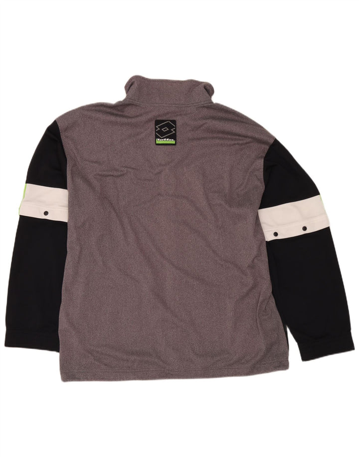 Lotto Herre træningsdragt Topjakke UK 44/46 2XL Grå Colourblock Polyester