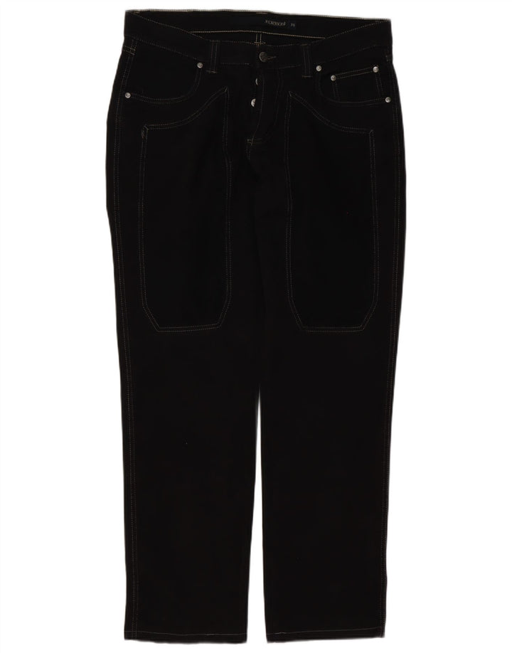 Jeckerson Straight Jeans til mænd W36 L32 sort bomuld