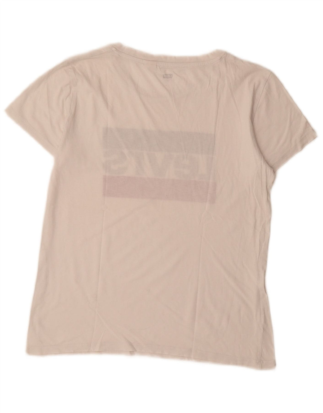 Levi's Dame Grafisk T-Shirt Top UK 10 Small White