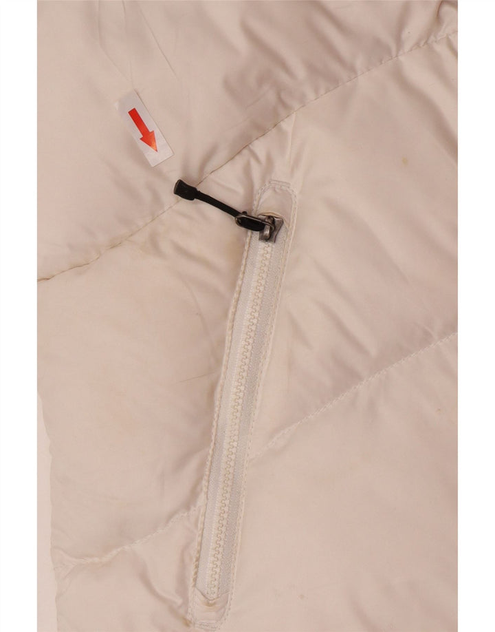 Nike Dame Hætte Polstret Gilet UK 12/14 Medium White Polyester