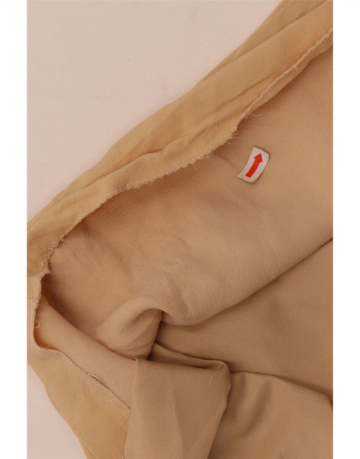 Marella Dame Slip Dress UK 12 Medium Beige Viscose