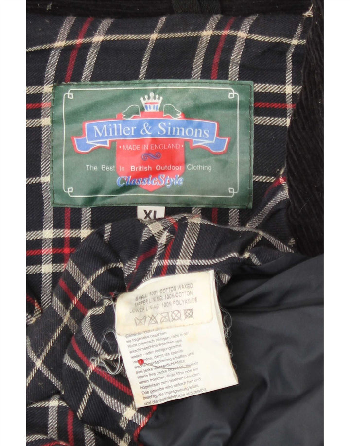 Miller & Simons Herre vokset bomuldsjakke UK 42 XL Sort