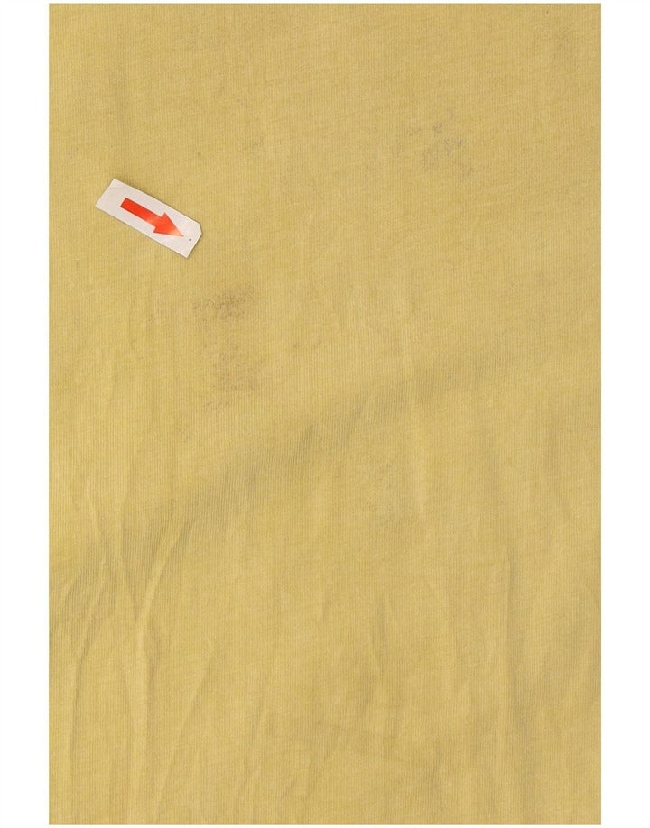 Volcom Herre Grafisk T-Shirt Top Medium Gul Bomuld