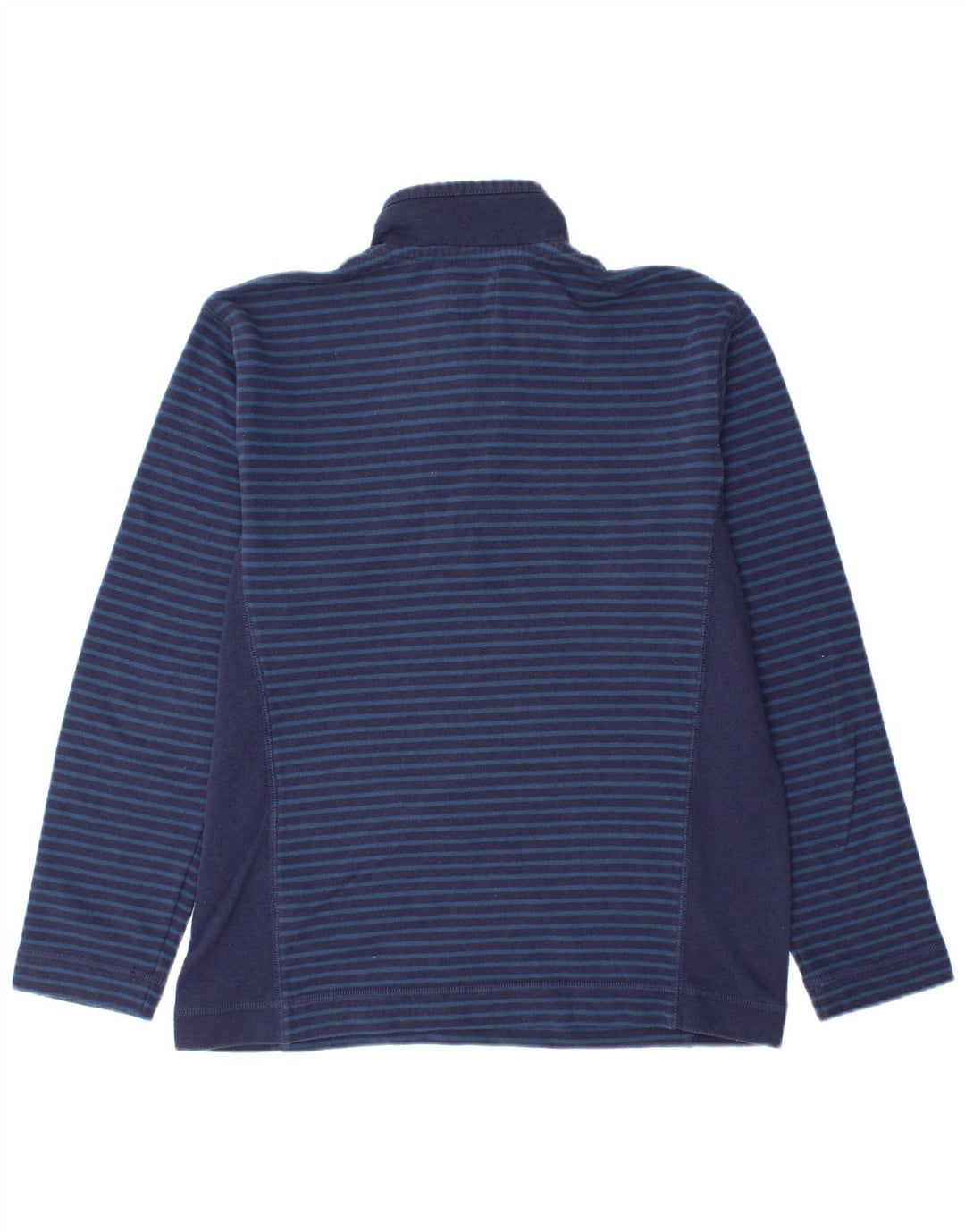 JOULES Mens Zip Neck Sweatshirt Jumper Small Navy Blue Striped Cotton
