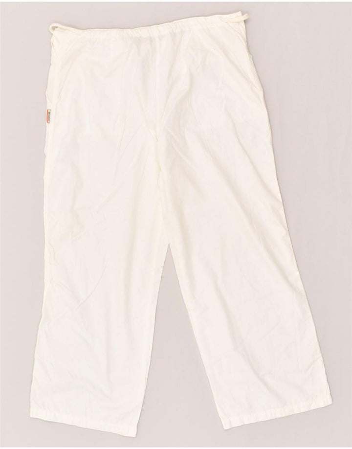 COLMAR Womens Straight Chino Trousers IT 44 Medium W30 L23 White Cotton | Vintage Colmar | Thrift | Second-Hand Colmar | Used Clothing | Messina Hembry 