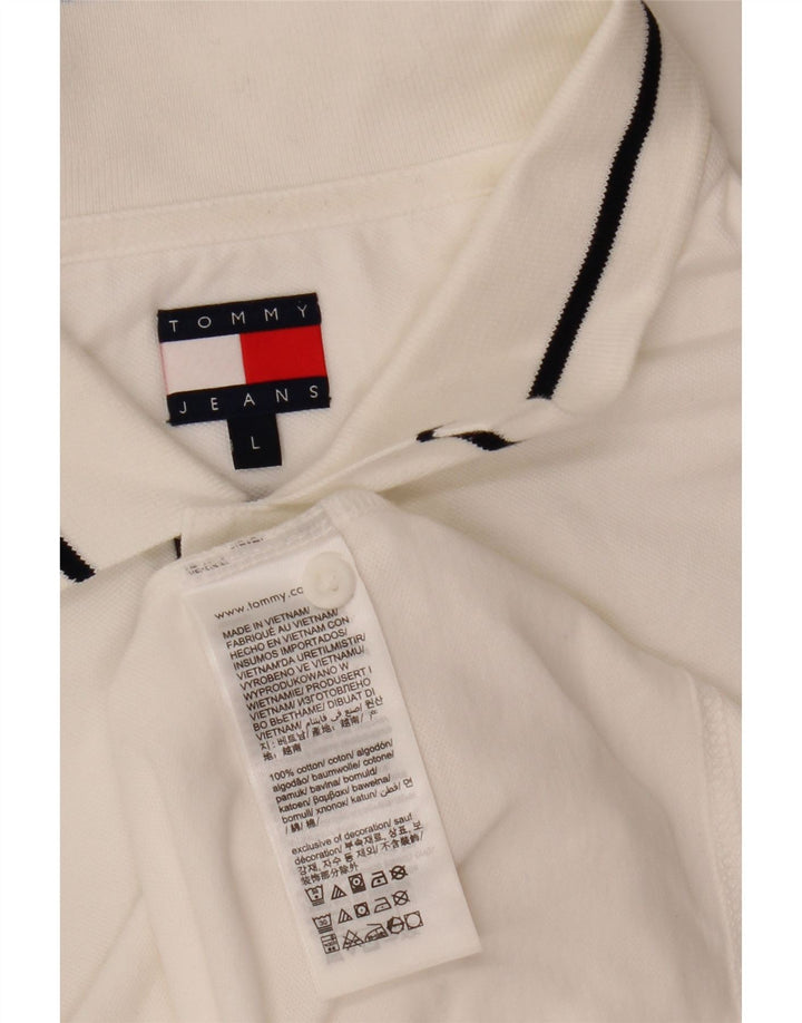 Tommy Hilfiger Herre poloshirt Stor hvid bomuld