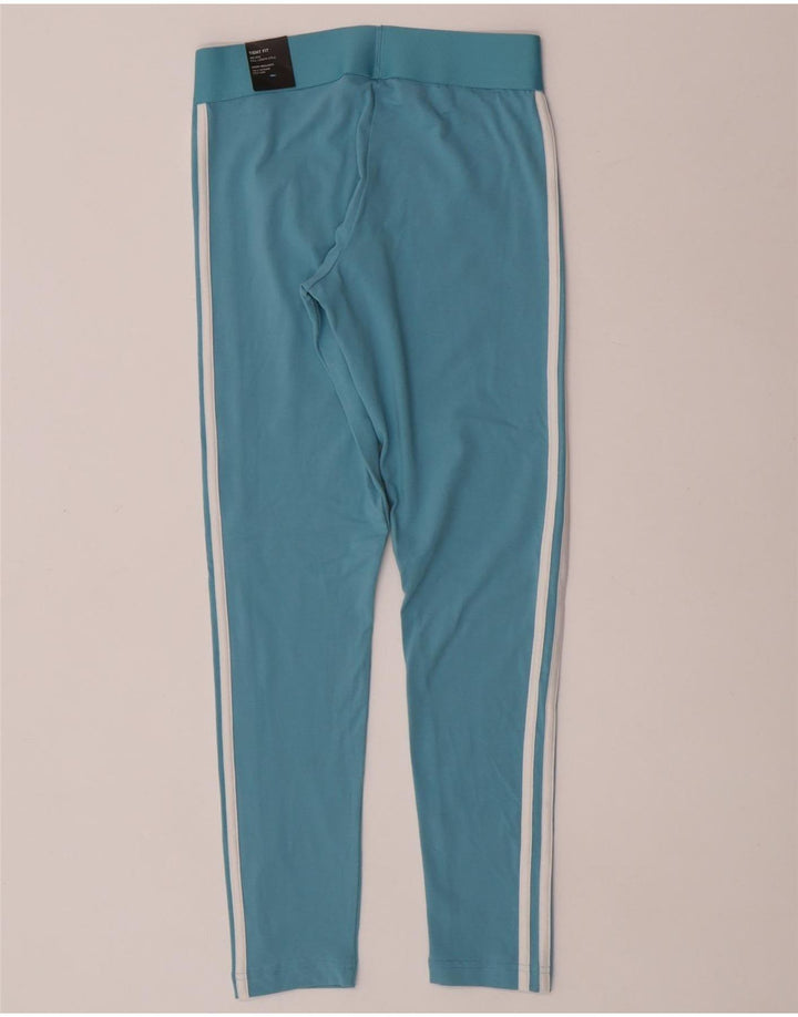 Adidas Dame Leggings UK 8/10 Small Blue Cotton