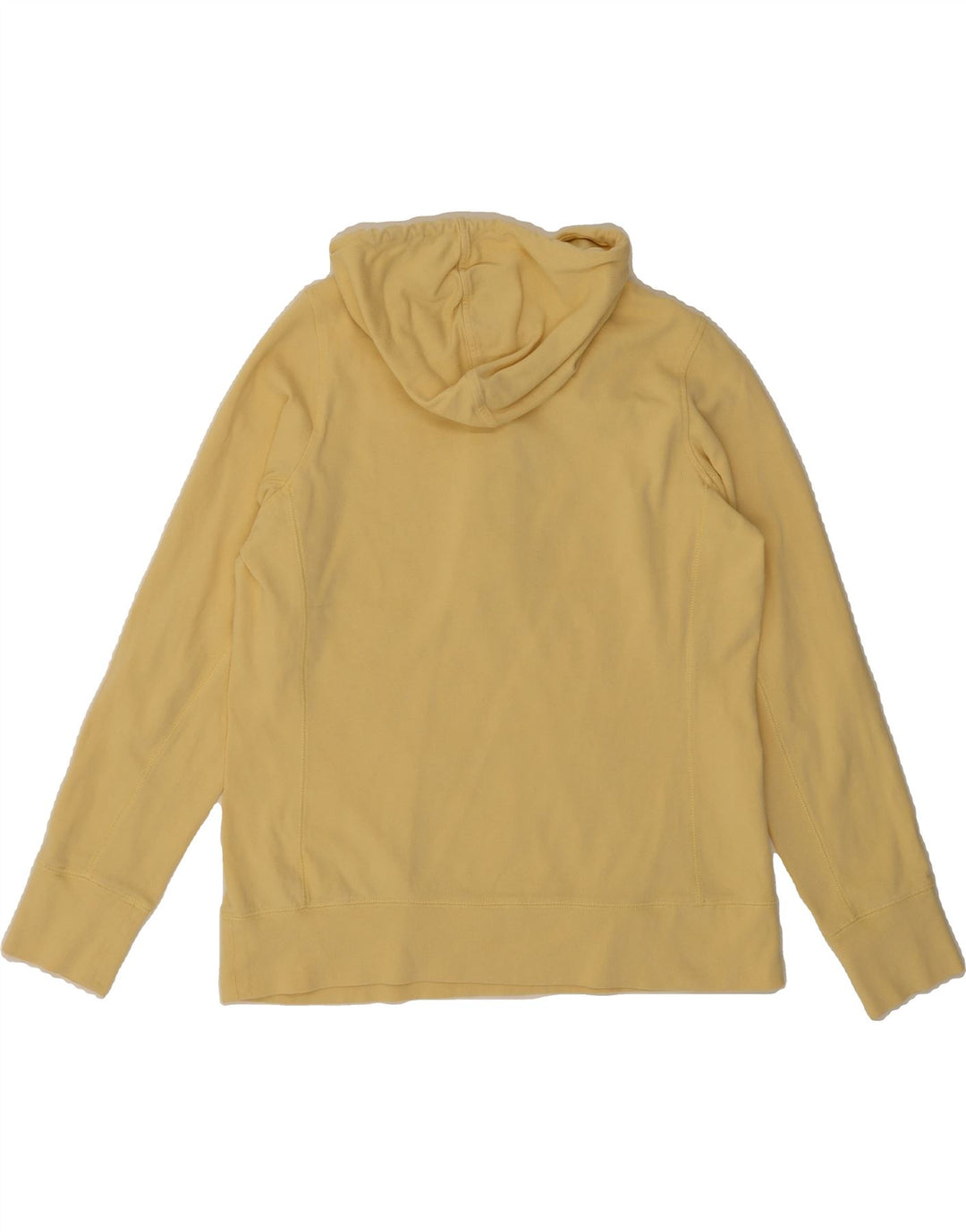 EDDIE BAUER Womens Hoodie Jumper UK 14 Medium Yellow Cotton Vintage Eddie Bauer and Second-Hand Eddie Bauer from Messina Hembry 