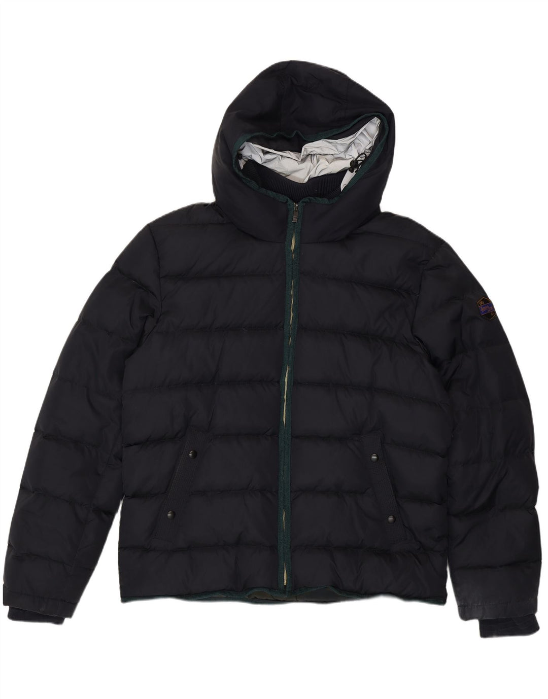 Scotch & Soda herre hættepolstret jakke UK 42 XL marineblå polyester