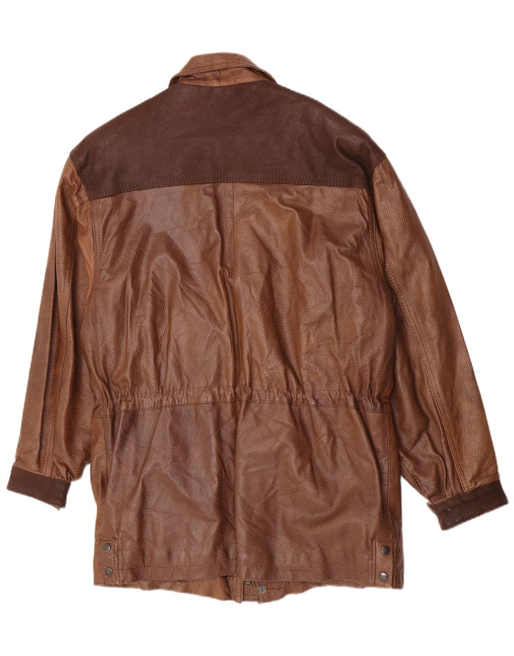Vintage herre læderfrakke UK 40 Large Brown