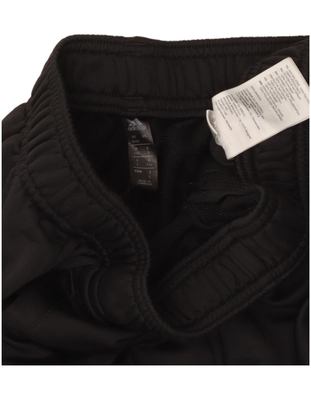 ADIDAS Træningsdragt til mænd Joggers UK 38/40 Medium Black Polyester