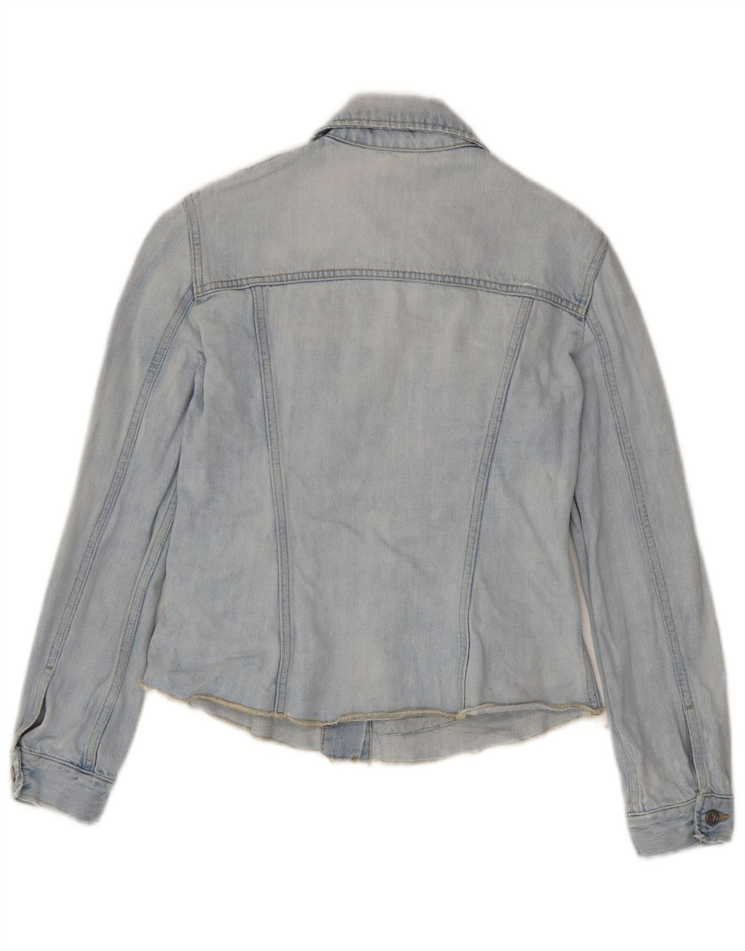 Calvin Klein Jeans Dame denimjakke UK 10 Lille Blå Bomuld