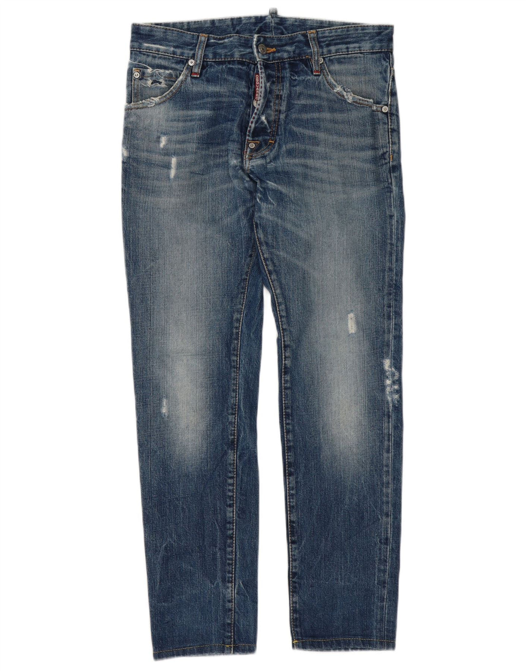 Dsquared Herre Distressed Slim Jeans IT 46 Small W32 L30 Blue Cotton