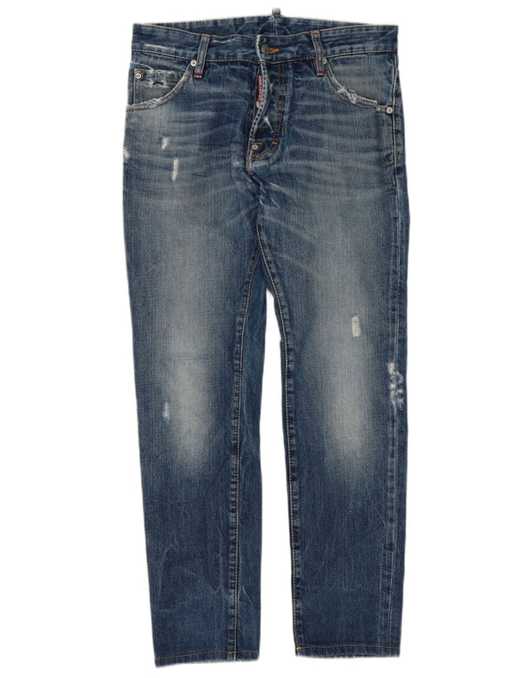 Dsquared Herre Distressed Slim Jeans IT 46 Small W32 L30 Blue Cotton