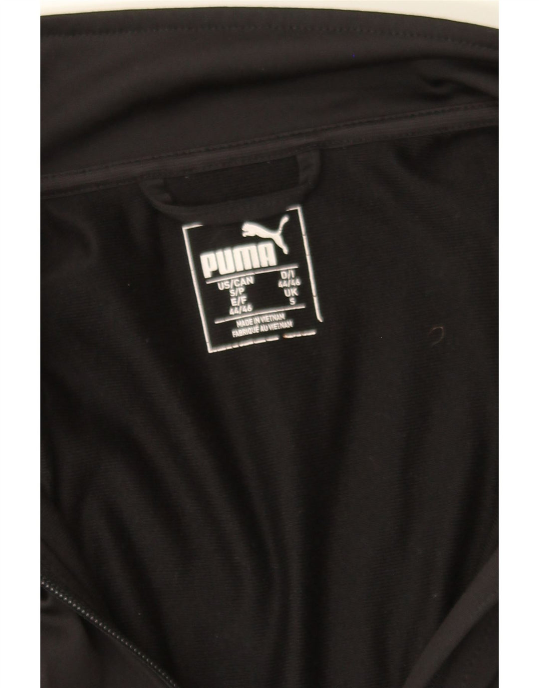 PUMA Mens Tracksuit Top Jacket Small Black Polyester Vintage Puma and Second-Hand Puma from Messina Hembry 