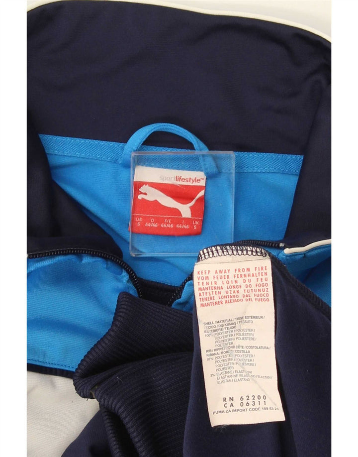 Puma træningsdragt til mænd, topjakke, lille marineblå colourblock polyester
