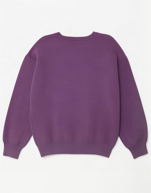 Guess piger grafisk bådhals sweater 15-16 år lilla viskose