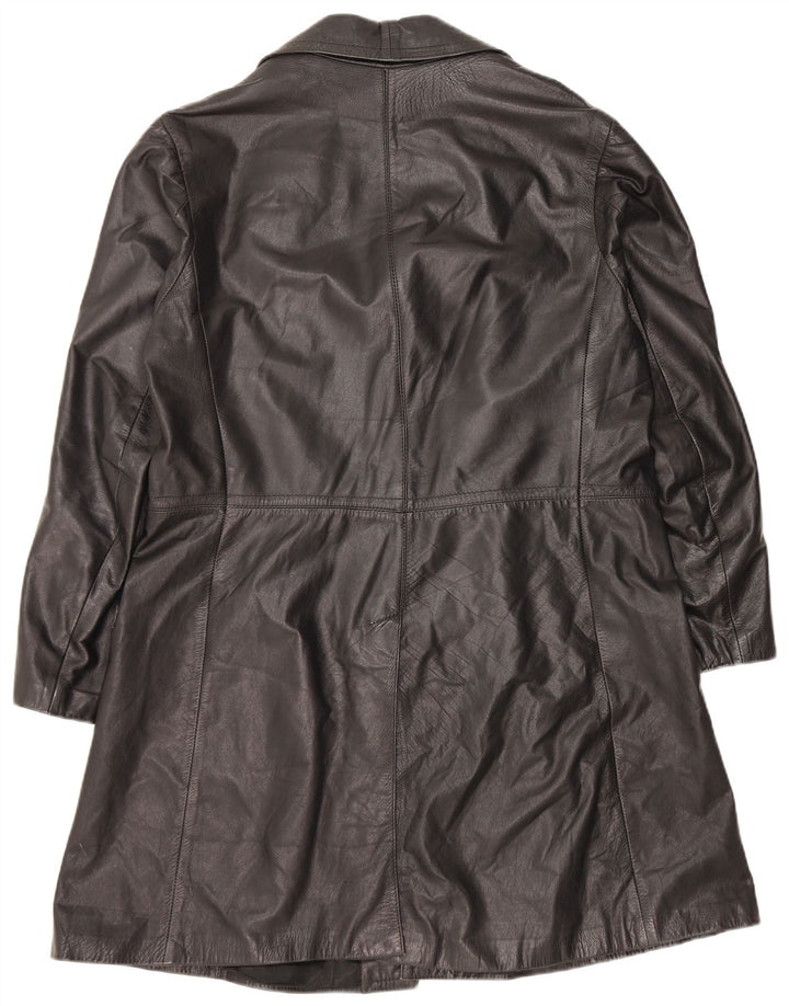 Vintage Læderfrakke til mænd UK 40 Stor sort læder