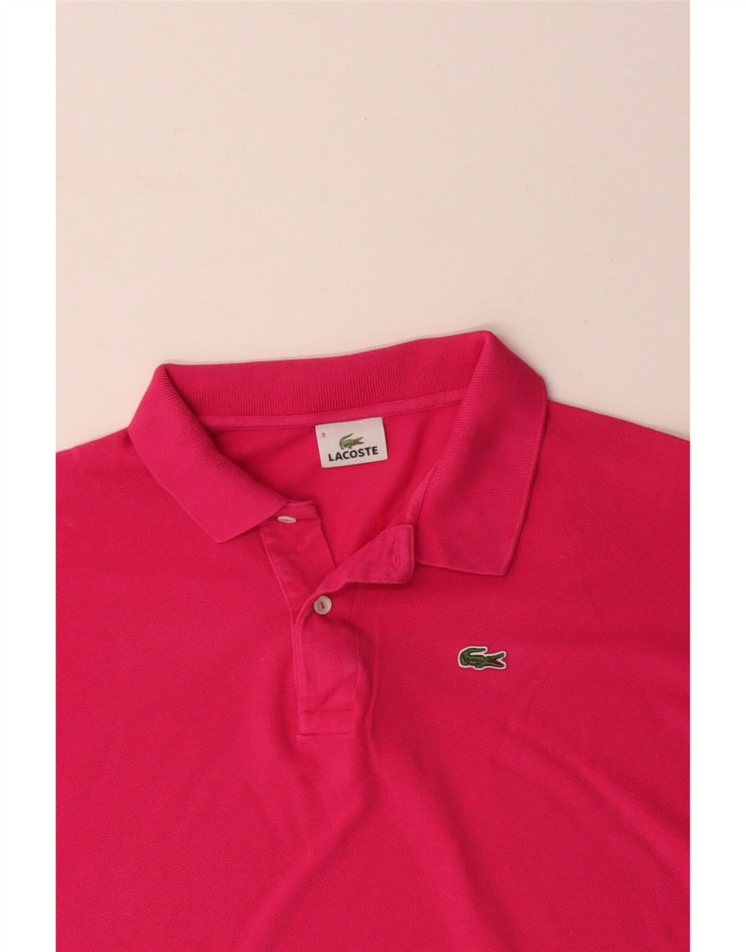LACOSTE Poloshirt til mænd str. 9 5XL Pink Bomuld