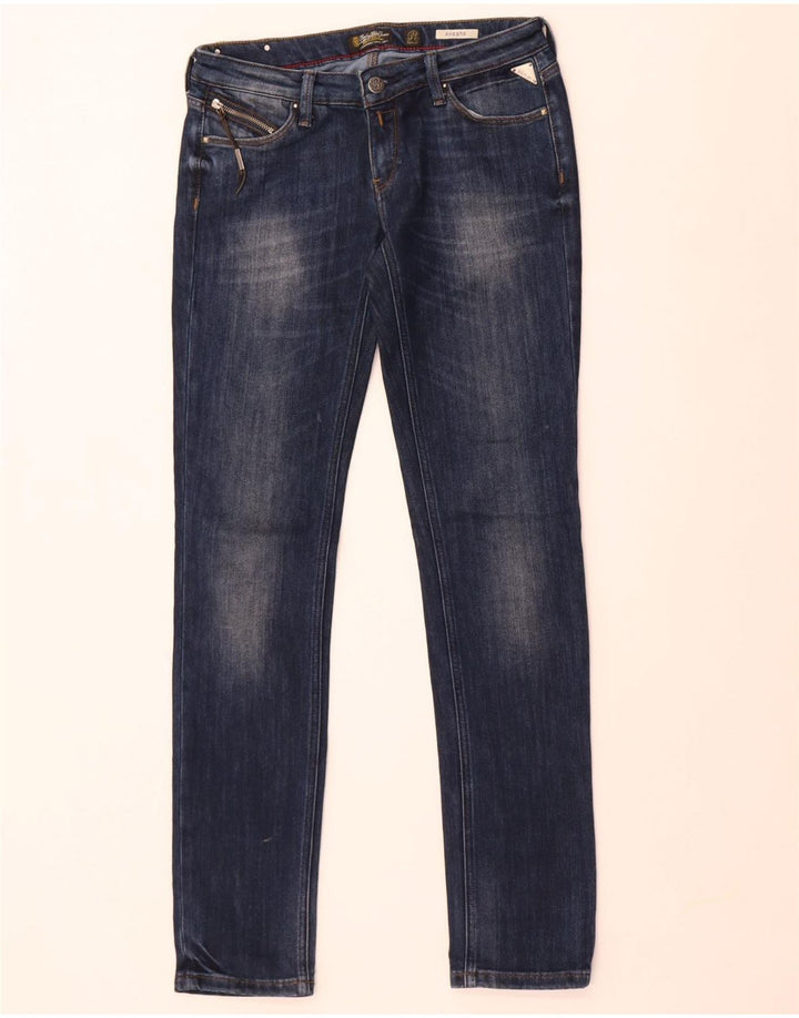 Replay Herre Rhaxma Slim Jeans W29 L34 Marineblå Bomuld