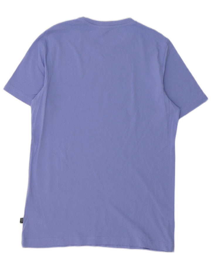 Puma Herre grafisk T-shirt Top Lille lilla bomuld