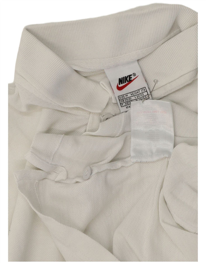 Nike herre poloshirt Medium hvid bomuld