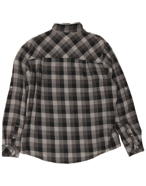 Cherokee herre flannel skjorte 2XL grå ternet bomuld