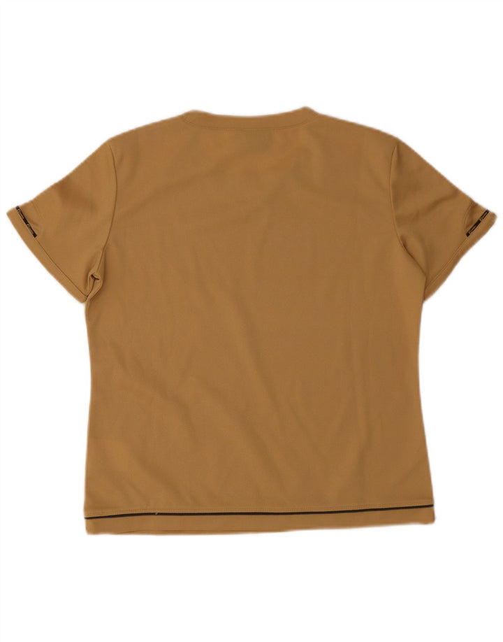 Lotto Dame T-Shirt Top UK 14 Stor Beige Polyester