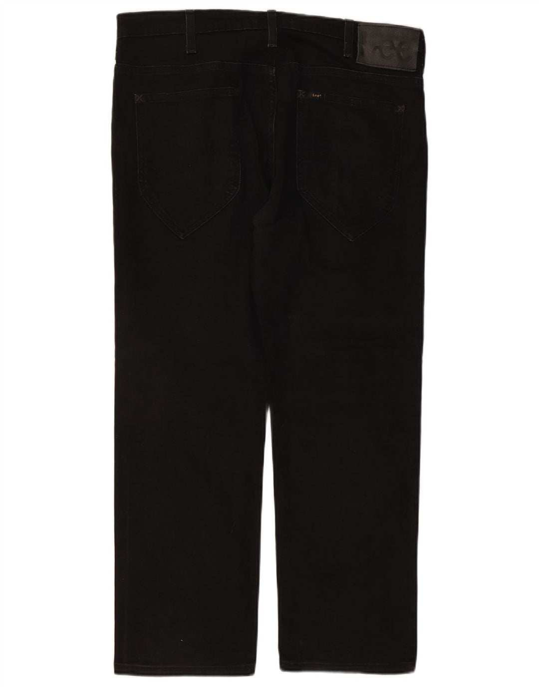 LEE Herre Macky Straight Jeans W36 L27 Sort Bomuld