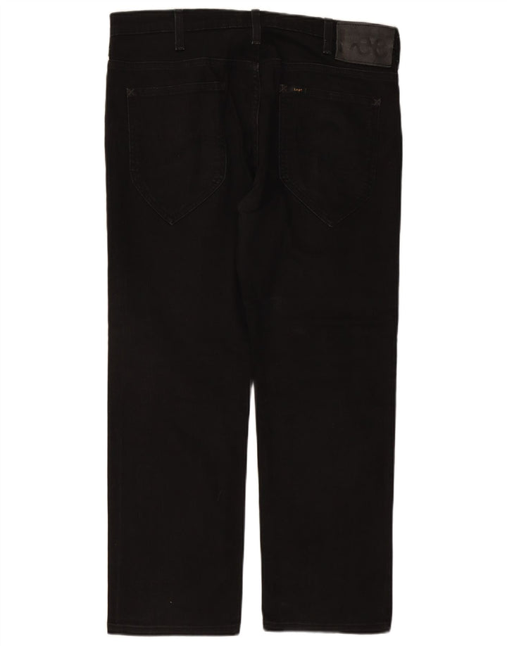LEE Herre Macky Straight Jeans W36 L27 Sort Bomuld