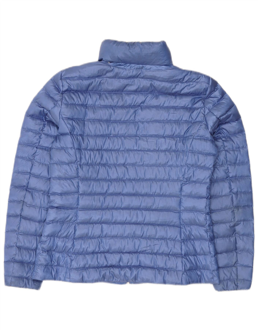 Massimo Dutti Dame Polstret Jakke UK 12 Medium Blue Polyester