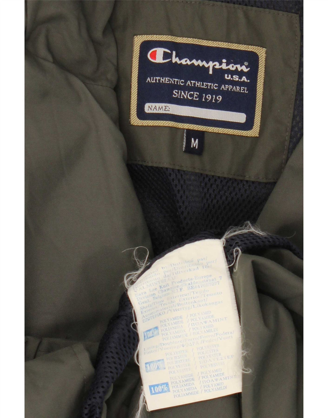 Champion Regnjakke til mænd UK 38 Medium Khaki Polyamid