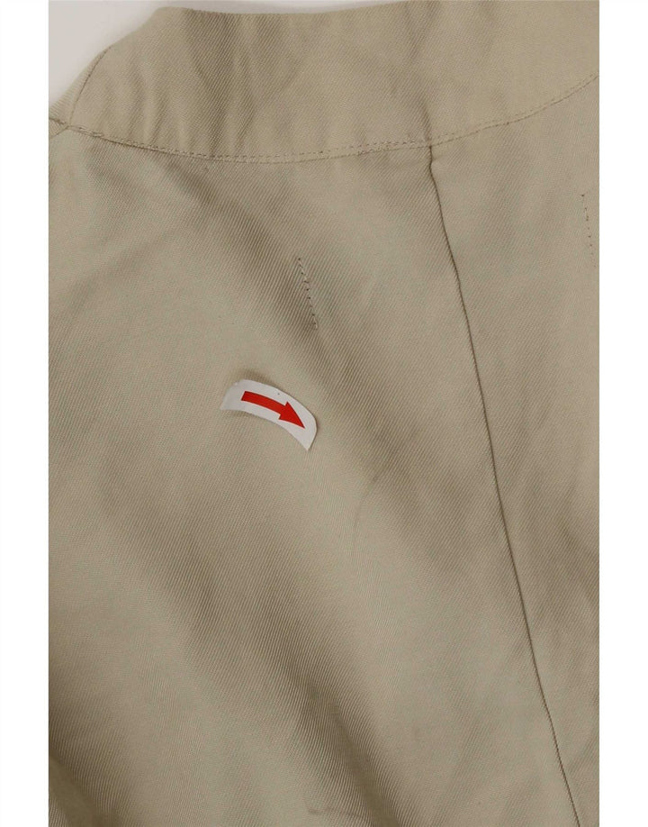 Zara Womens Open Blazer Jacket UK 16 Large Beige Viscose