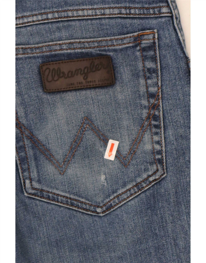 Wrangler Herre Texas Stretch Straight Jeans W34 L32 Blå Bomuld
