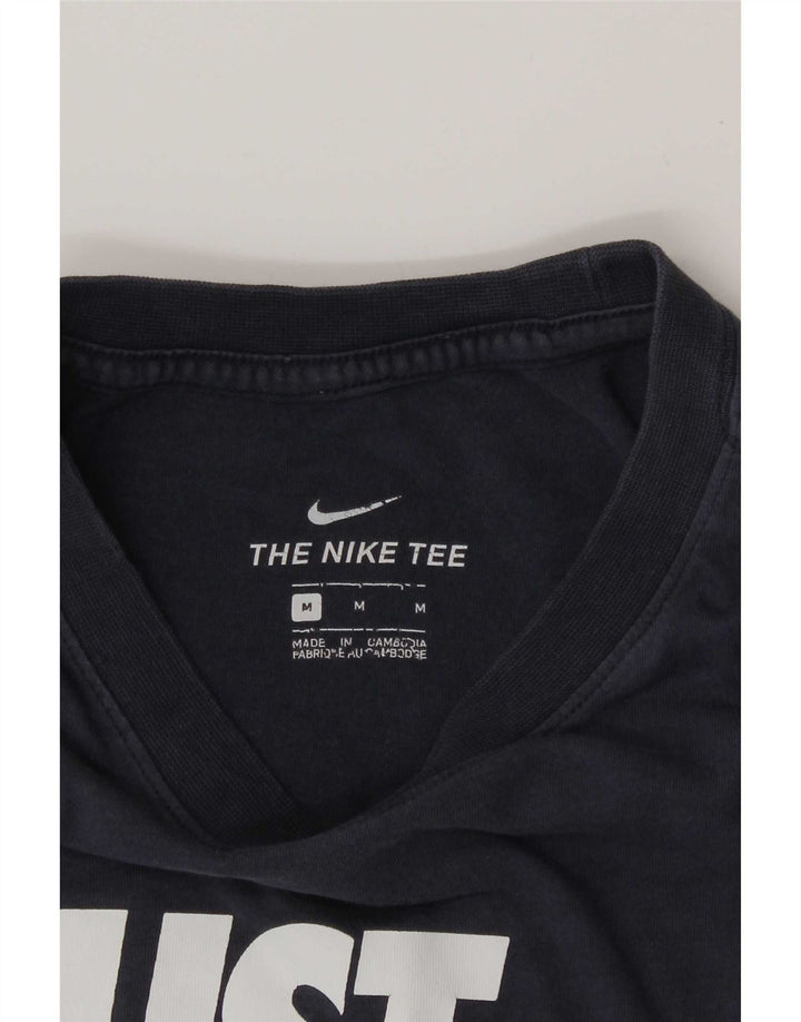 Nike Herre grafisk T-shirt Top Medium Navy Blue