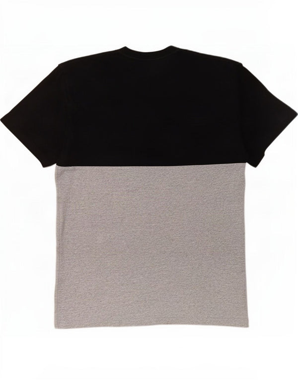 Vans Herre Classic Fit T-Shirt Top Medium Sort Colourblock Bomuld