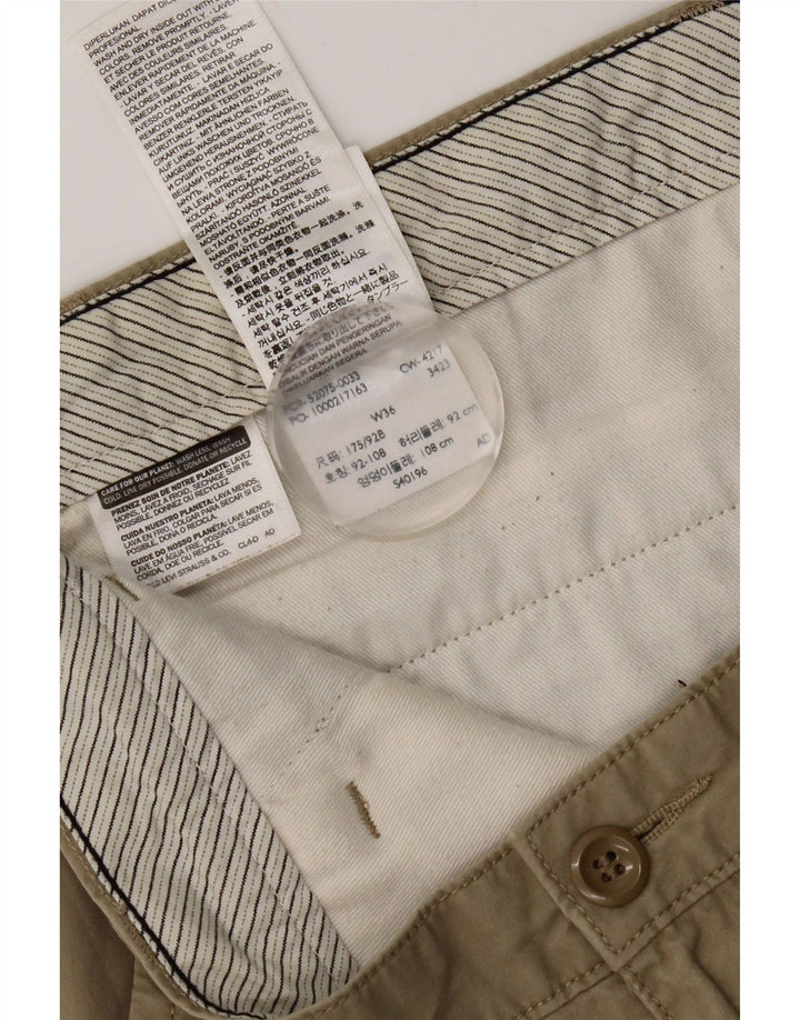 Dockers Chino Shorts til mænd W36 Large Khaki Bomuld