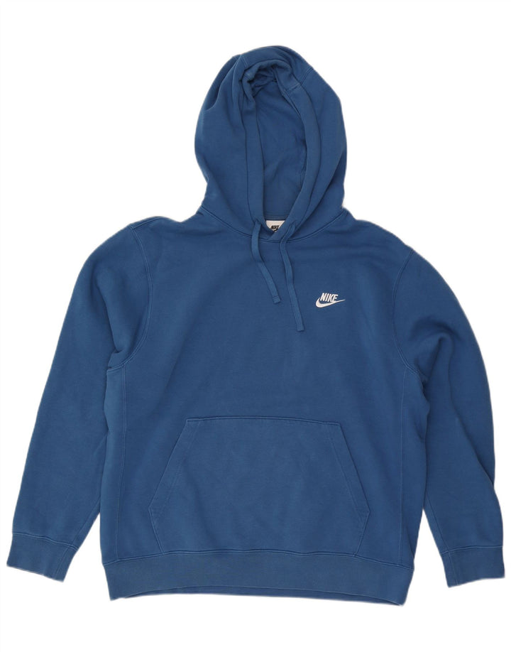 Nike hættetrøje til mænd, stor blå bomuld