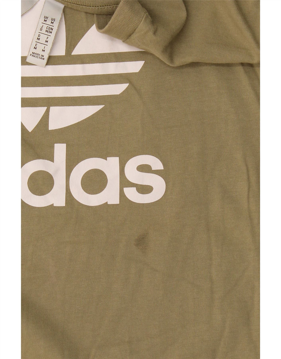 Adidas grafisk t-shirt til mænd, medium Khaki Bomuld