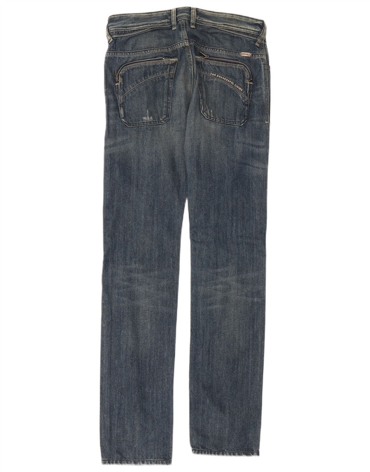 Diesel Herre Poiak Distressed Slim Jeans W28 L34 Blå Bomuld