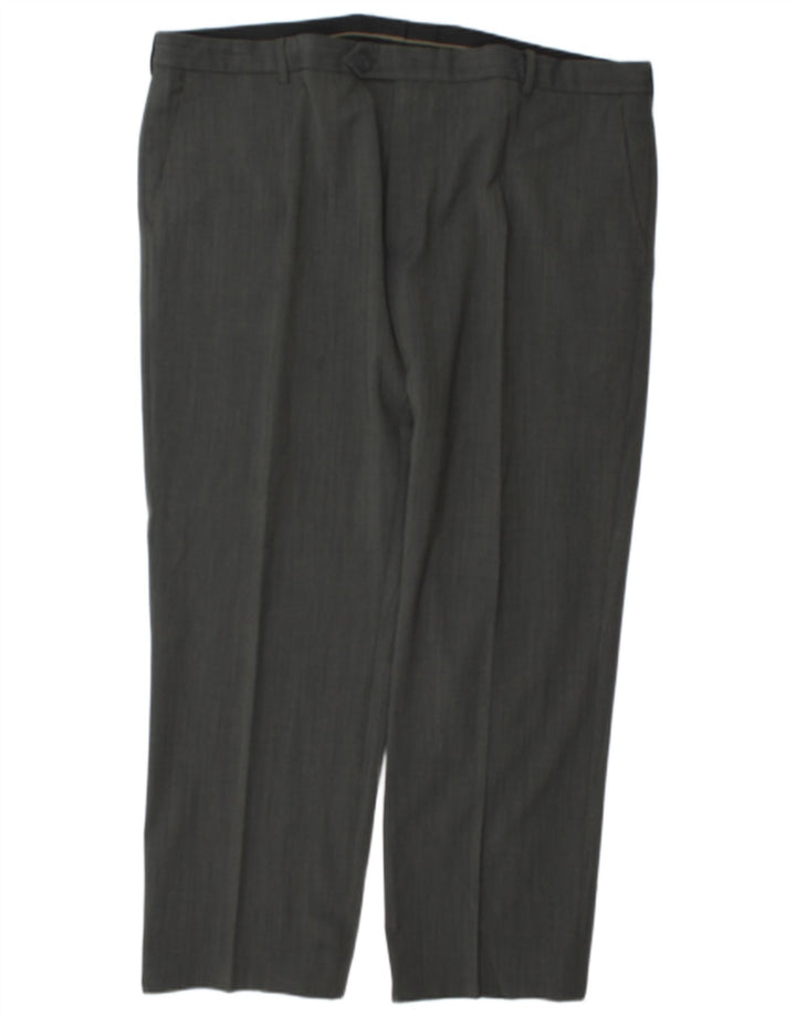 Marks & Spencer Straight Suit Bukser til mænd W44 L30 Grå polyester