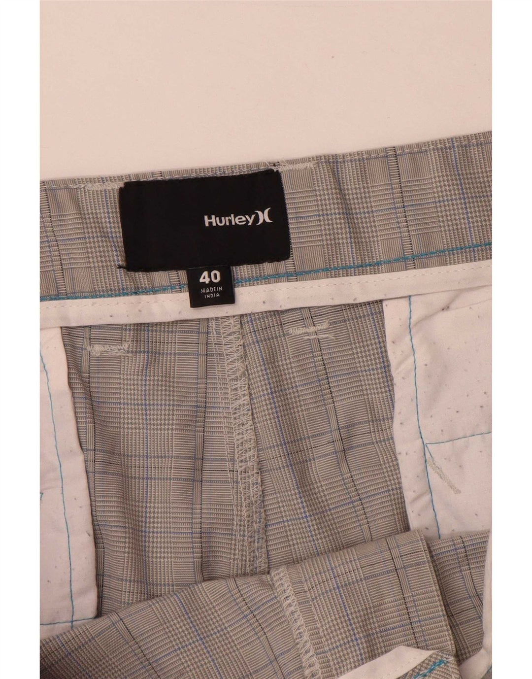 Hurley Herre Cargo Shorts W40 XL Grå ternet polyester