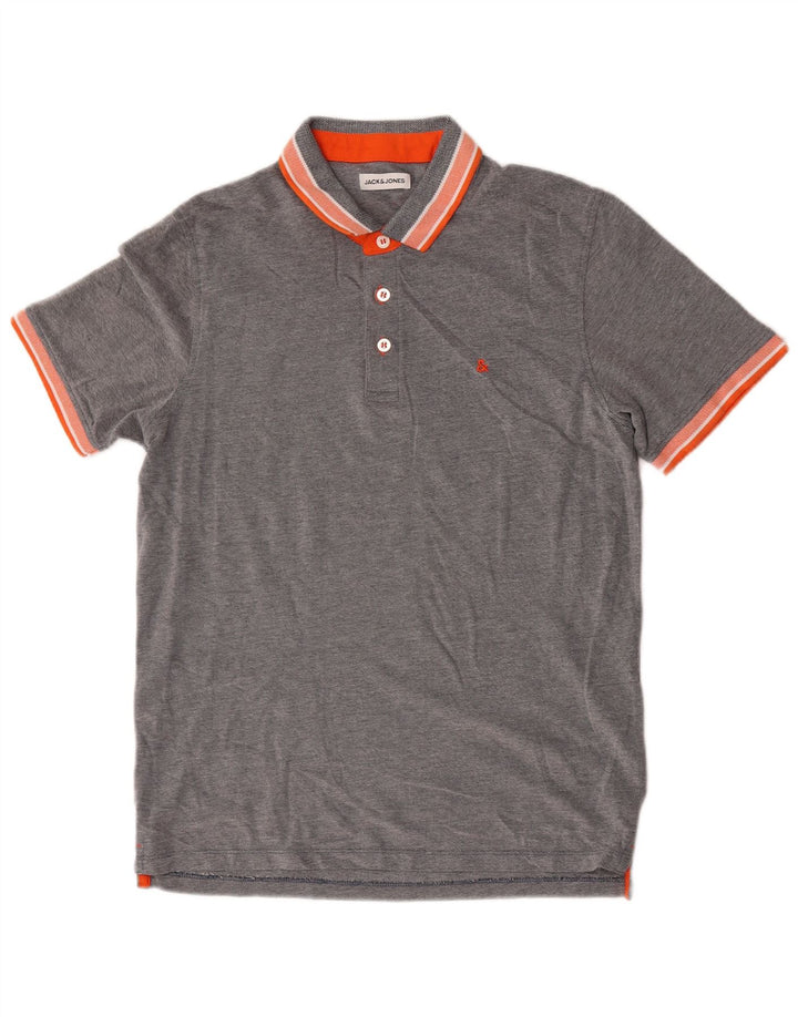 Jack & Jones herre poloskjorte stor grå bomuld